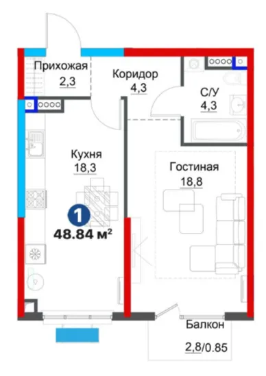 1-комн