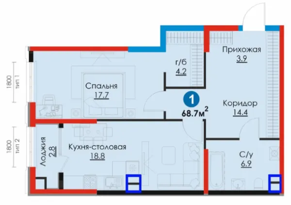 3-комн