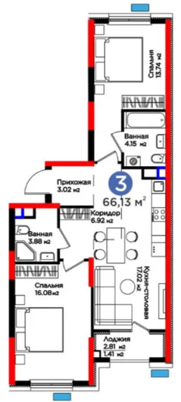 3-комн