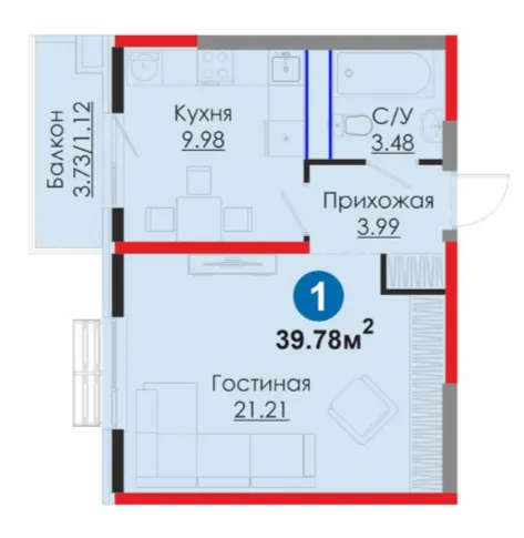 1-комн