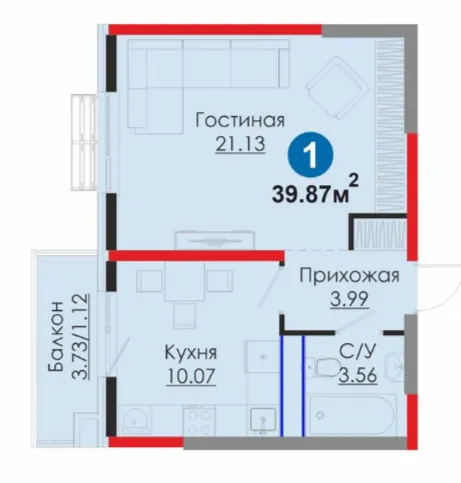 1-комн