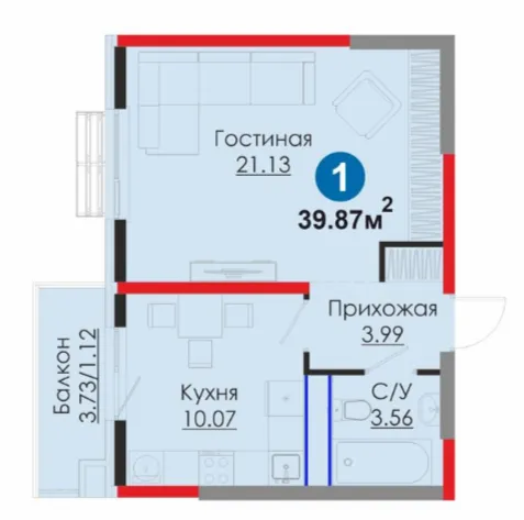 1-комн