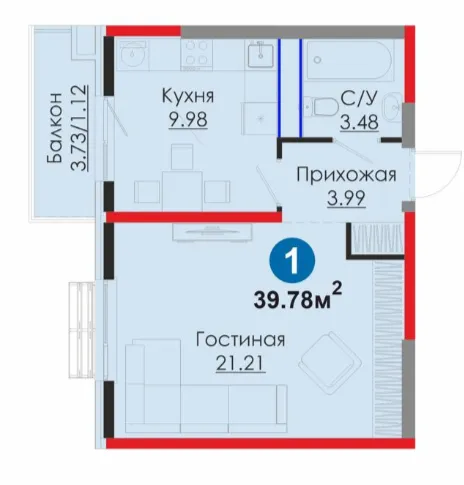 1-комн