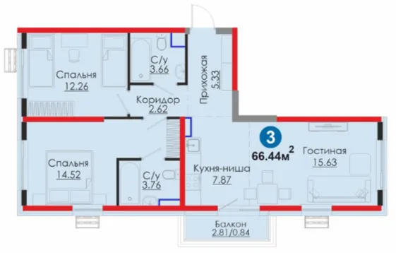 3-комн
