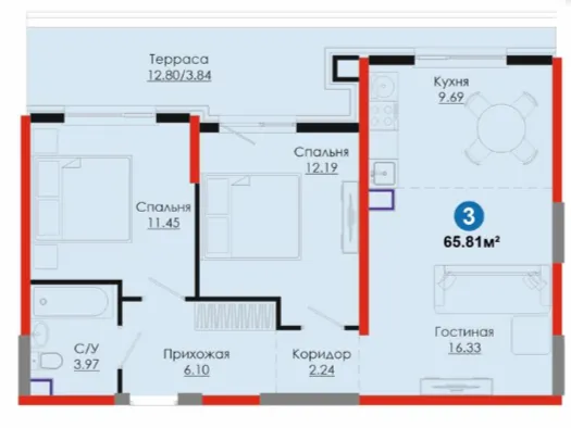 3-комн
