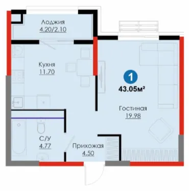 1-комн