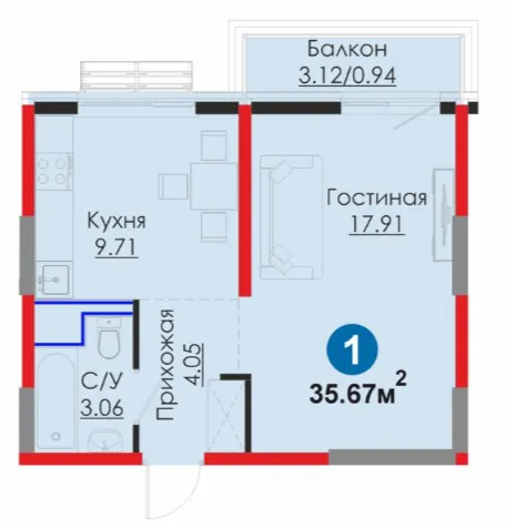 1-комн