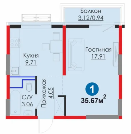 1-комн
