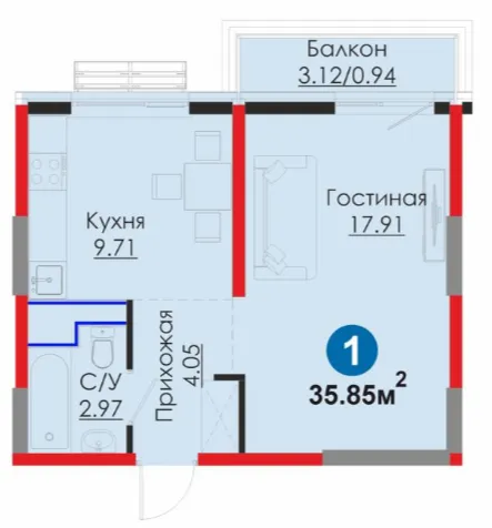 1-комн