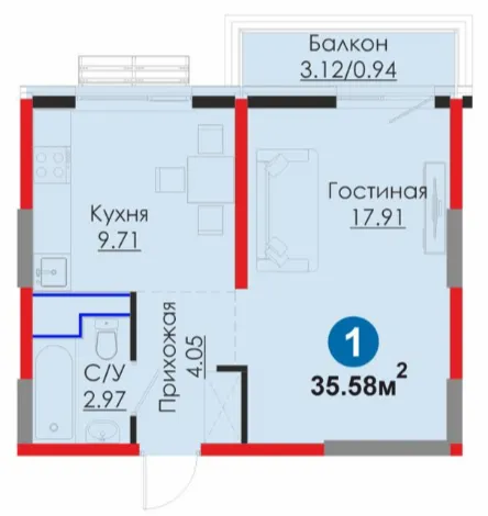 1-комн