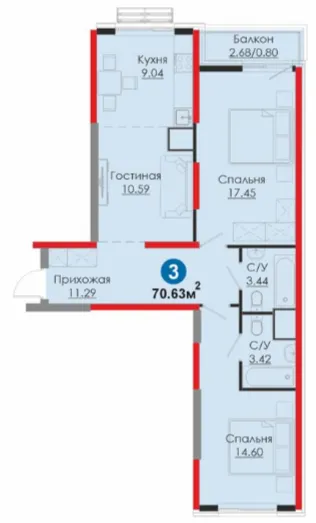 3-комн