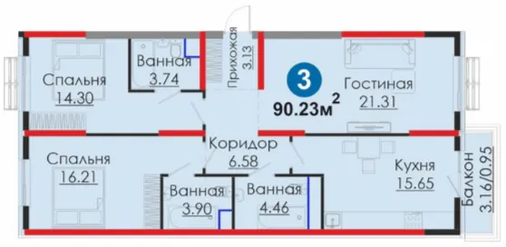3-комн