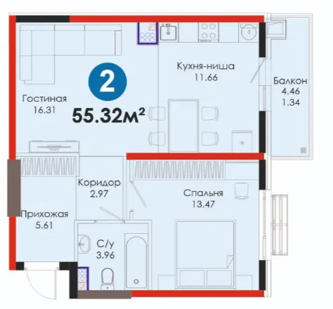 2-комн