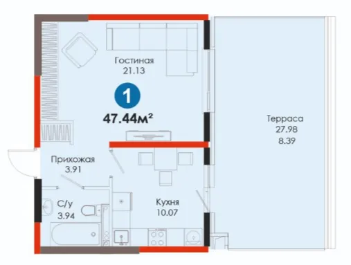1-комн