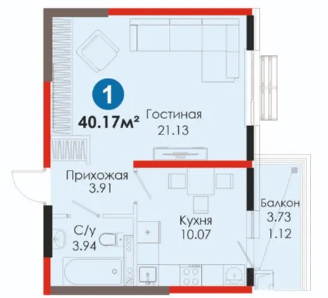 1-комн