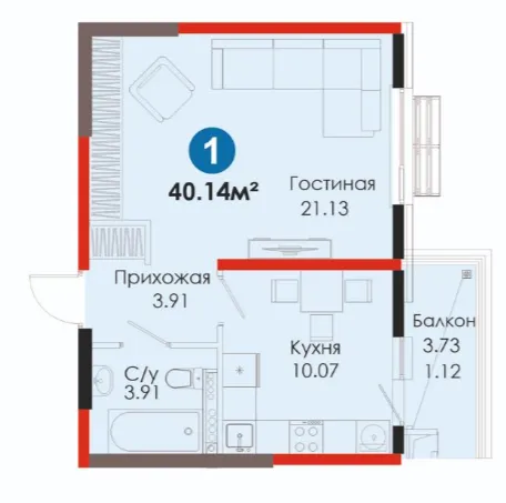 1-комн