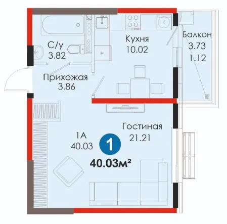 1-комн