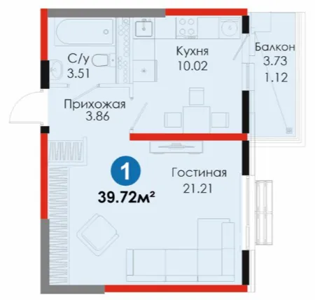 1-комн