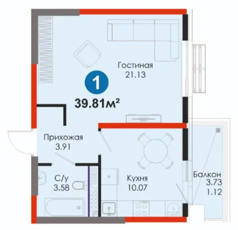 1-комн