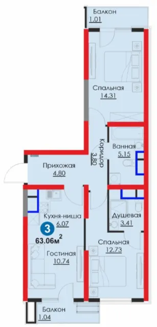 3-комн
