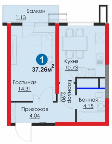 1-комн