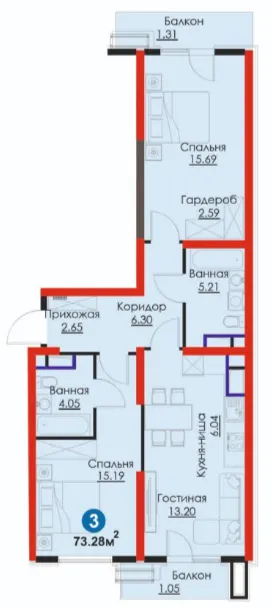 3-комн