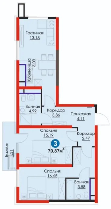 3-комн