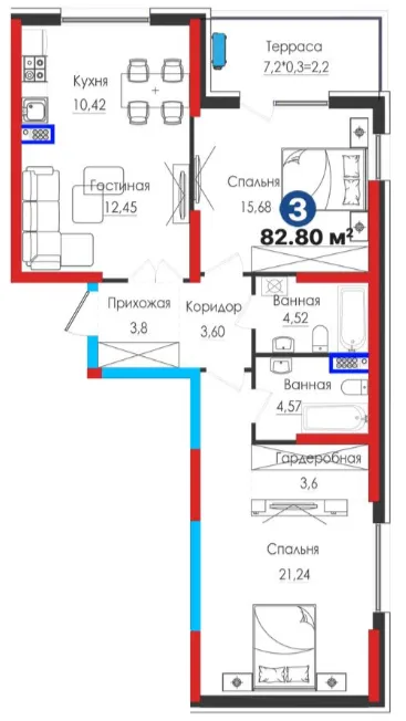 3-комн
