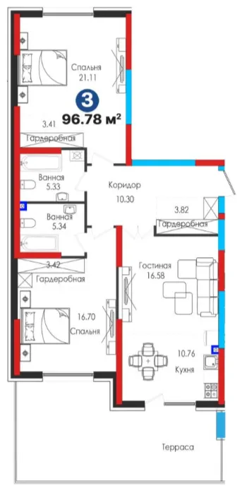 3-комн
