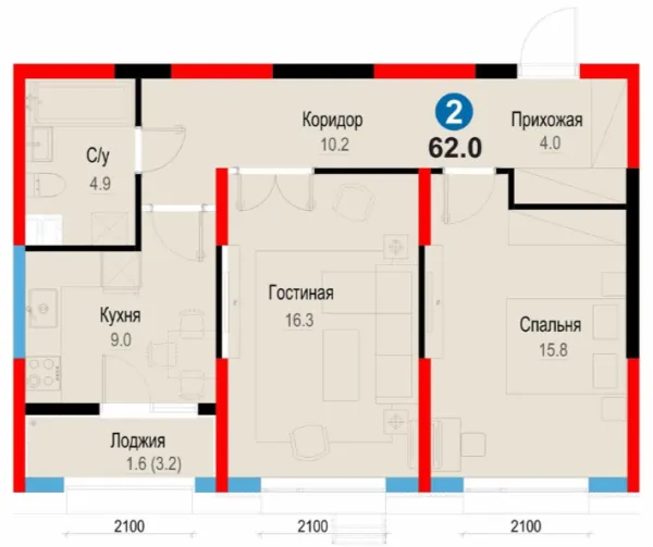 2-комн