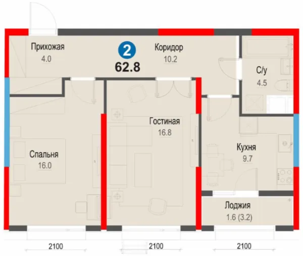 2-комн