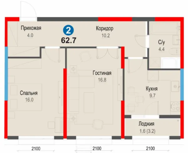 2-комн