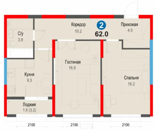 2-комн