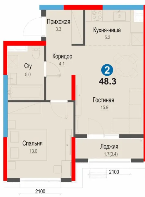 2-комн