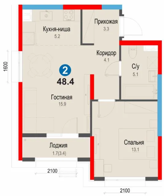 2-комн