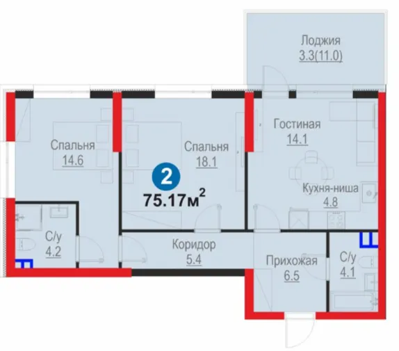 3-комн