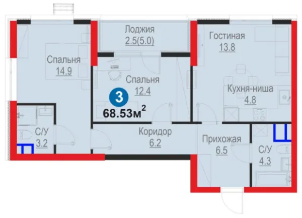3-комн