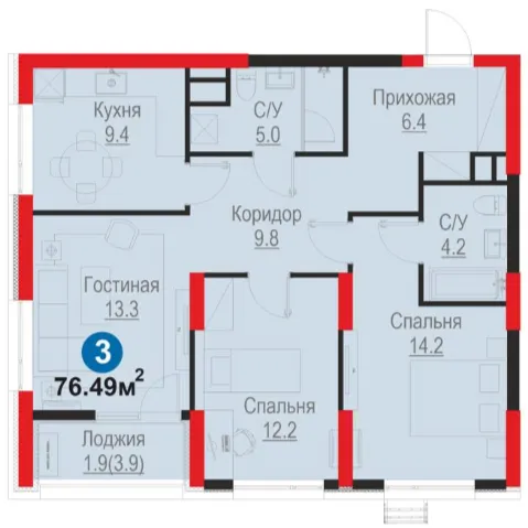 3-комн