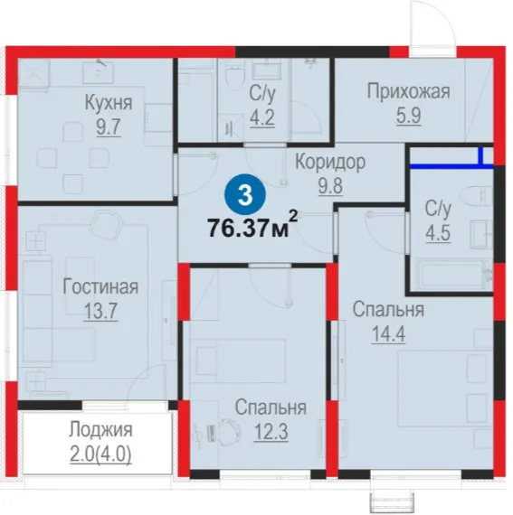 3-комн