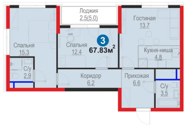 3-комн