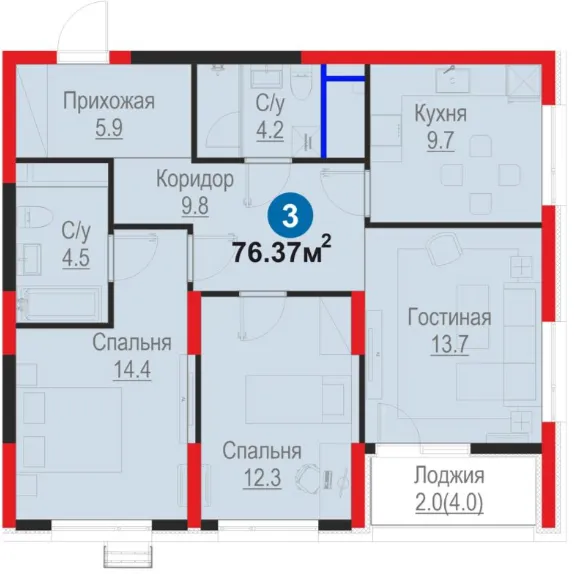 3-комн