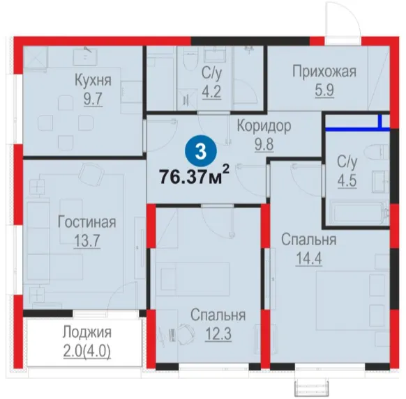 3-комн