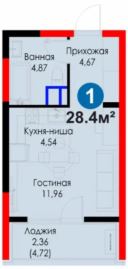 1-комн