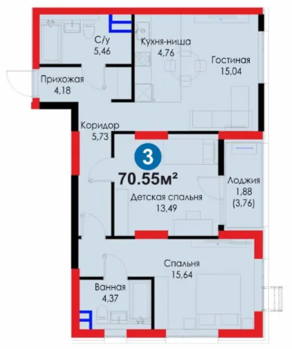 3-комн