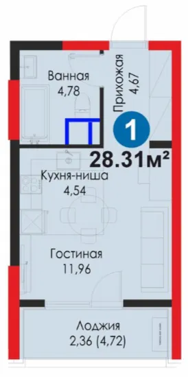 1-комн