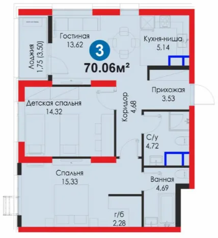 3-комн