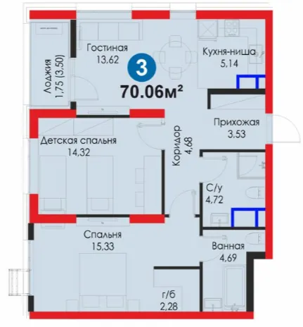 3-комн