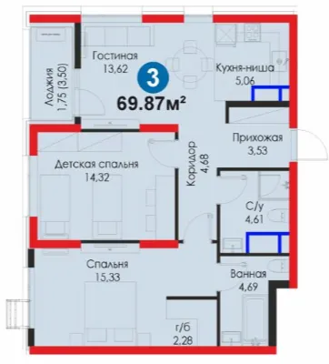 3-комн