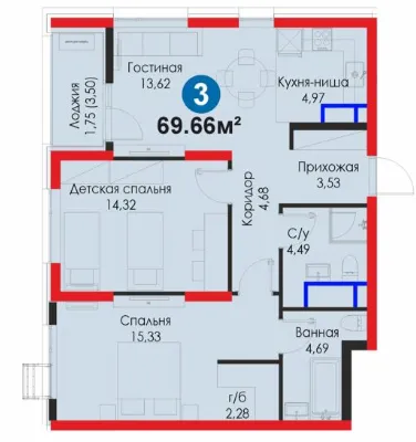 3-комн