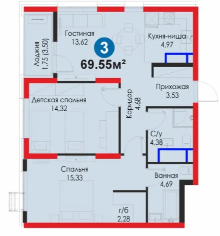 3-комн
